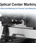 Close-up of Digital Auto Lensmeter With 7 Inch Touch Screen Focimeter Portable Eyeglass Lens Analyzer, optical center marking feature