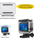 2 Pack Floaty Backdoor For GoPro Hero 5 6 7 Black Official Super Suit Waterproof Housing Case Replacement Durable Sealed Backdoor