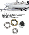 Trailer Bearing Kit For 1-1/16in To 1-3/8in Axles 3500lb 84 Spindle 2 Set L68149 L44649 Inner Bearings With Outer Races