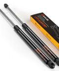 Heavy Duty Gas Struts 21.4 Inch 2 Pack 25 Lb Lift Supports For Rv Doors Camper Cabinets Boat Hatches on display with packaging.