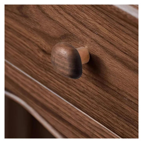 Square Walnut Cabinet Knobs For Drawers And Wardrobes Replacement Pull Handles Easy To Install Durable Indoor Furniture Hardware