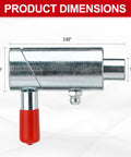 Heavy Duty Half Inch Spring Plunger Pin Twist Lock And Cam Lock For Wrecker dimensions 2.62 inch long and 0.98 inch wide with red handle