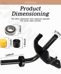 Heavy Duty Front Axle Steering Spindles And Front Wheel Bearing Set RH LH Replacement dimensions and components