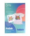 Package of Premium Dye Sublimation Transfer Paper 11 By 17 Inches, 150 Sheets, Smudge Resistant, with vibrant transfer image.