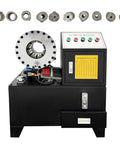 No Hassle Electric Hydraulic Hose Crimping Machine With 10 Die Set For 0.24 To 2.01 Inch Fittings AC 220V controls and crimping dies.