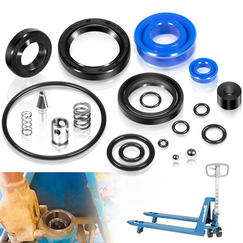 Super Seal Repair Kit For Bishamon BS-55 And BS-65 Manual Pallet Jack Hydraulic Unit Rebuild Seals, O Rings, Gaskets
