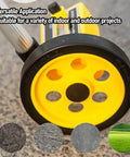 Zopsc Extendable Measuring Wheel for Construction showing durable yellow wheel for versatile indoor and outdoor use.