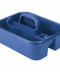 Sturdy Plastic Tote Cleaning Caddy With Handle For Tools And Supplies Eighteen Point Three Eighths Inch By Thirteen Point Seven Eight Inch By Nine Inch Blue Organizer