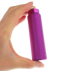 Close-up of purple 3/8 inch axle fit aluminum alloy bike peg, part of 2 Pairs Aluminum Alloy Bike Pegs For Mountain Bikes Rear Stunt Pegs.
