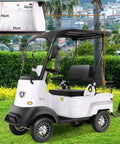 Adult Electric Mobility Scooter With Hecka Powerful 800W Brushless Motor Zooming At 12Mph featuring spacious cargo trunk and adjustable seat.