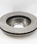 Front view of Front Vented Disc Brake Rotor With Forged Flange For Precise Fit, ABS Signaling, Water And Debris Protection