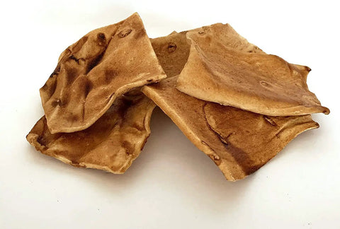 Beefhide Chips Dog Chew Treats Chicken Flavor 22 Oz American Made Thick 100 Percent Natural Rawhide From US Cattle Great For Tough Chewers No Additives