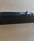 Close-up of Heavy Duty Soft Close Shower Door Hardware No Fuss Slick Glide Roller Kit for Flat Track Bathroom Sliders.