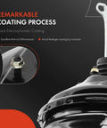 Heavy Duty Vacuum Brake Booster Compatible With Ford Bronco F100 F150 F250 1979 showing black electrophoretic coating details.