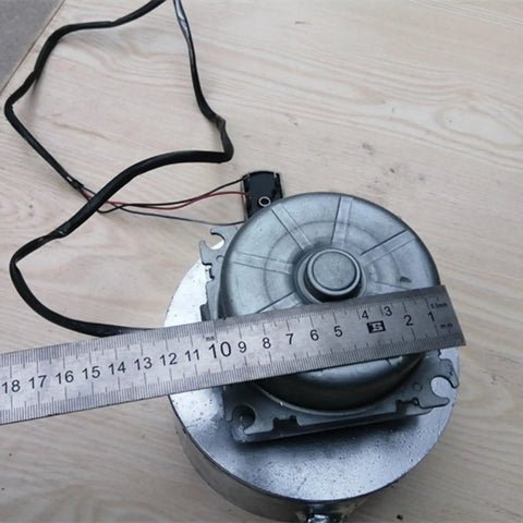 Top view of Micro Hydro Generator 200W Portable Water Turbine Power For Home And Outdoor Adventures, measuring 11cm in diameter