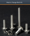 M6 Flange Hex Bolts Assortment Kit 180 Pieces Carbon Steel Metric Flange Head Fasteners With Nuts 12mm To 45mm Lengths