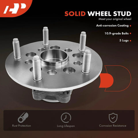 Set Of 2 Front Wheel Bearing And Hub Assemblies For Ford Transit 2015-2019 SRW 5-Lug 150 250 350 350HD High Load