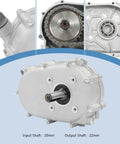2 To 1 Gear Reduction Box With Clutch For Honda GX160 GX200 Five Point Five HP Engine, aluminum alloy casing and shafts