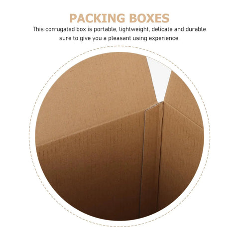 Six Pack Kraft Paper Shipping Boxes For Small Biz Packaging Supplies Sturdy Corrugated Boxes With Enhanced Rigidity For Sample Shipments And Moving Ideal Cardboard Mailers And Packaging Solutions, close-up