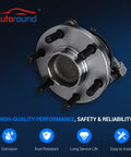 Front Wheel Bearing And Hub Assembly Replacement For 2WD 6 Lug With ABS Compatible With Nissan Frontier 2005 To 2018 2 Pack