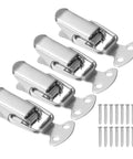4 Pack Stainless Steel Spring Loaded Toggle Latches With Mounting Screws For Cabinets Tool Boxes Chests Barn Doors And Wooden Cases Built Tough