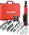 Kickass 3 8 Cordless Ratchet Wrench Kit Packing 40 Ft Lbs Of Beefy Torque With Variable Speed Trigger and 83 piece socket set.