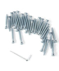 Heavy Duty M5x50 Hex Socket Countersunk Self Tapping Cabinet Screws Set For Woodworking And Furniture DIY 30 Pack Include Confirmat And Machine Screws Durable Hardware Kit For Cabinets Decor And Home Projects