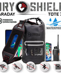 Faraday Tote Dry Bag 7L Capacity Waterproof Signal Blocking For Phones Tablets Radios On The Go, Data Privacy And EMP Shield