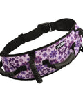 Anti Slip Gait Belt Transfer Strap For Seniors With Quick Release Buckle Durable Medical Lift Belt in floral purple design