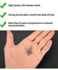 Hand holding 645 Piece M2 Screw Assortment Kit With 304 Stainless Steel Countersunk Flat Head Hex Socket Cap Screws, Washers, Nuts
