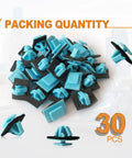 Blue Rocker Molding Retainer Clip Pack 30 Dope Nylon Clips For Hyundai Elantra Santa Fe Soul Sportage And Kia Models Ideal For Radiator Shield Yoke Finish Panel Bumper Splash Shield Trim Clips OEM 87756 1F000
