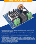 2 Pack DC Voltage Protection Module For 12 36V Batteries With Digital Low Voltage Cutoff No Nonsense Over Discharge Protection Disconnect Switch And Easy Safe Shutdown For Lead Acid And Lithium Battery Systems, circuit board with display