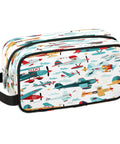 Cartoon Colorful Airplane Makeup Bag Travel Toiletry Kit Durable Dopp Kit Portable Cosmetic Wash Bag Pouch for Women and Men