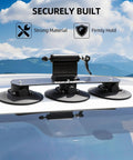 Suction Cup Car Roof Bike Rack With Quick Release, Aluminum Alloy Bike Carrier securely attached on car roof