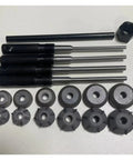 Heavy Duty 45 Degree Hard Alloy Valve Seat Grinding Wheel Reamer For Automotive Engine Maintenance Tool 27-40mm Size Range Fits Tough Jobs, set shown