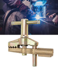 Heavy Duty Welding Ground Clamp With 800 Amp Brass Iron Build, showcasing secure grip and durable design for welding tasks.