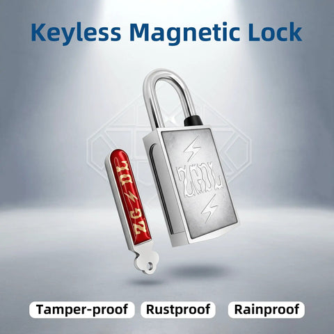 Hardcore Magnetic Padlock No Sweat Keyless Design 30mm Outdoor Weatherproof Lock Waterproof Rust Resistant Anti Pry Combo Lock For Gates Sheds Toolboxes And Storage