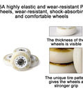 85A wear-resistant PU wheels for adjustable inline roller skates for kids and adults outdoor blades with full light up wheels