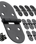 3-5/32 X 1-3/16 Inch Folding Flip Top Hinges 10 Pack Concealed 180 Degree Drop Leaf Hinge displayed with screws