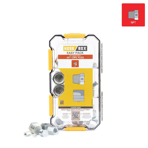All-In-One Heavy Duty Hydraulic Fittings And Adapter Kit With 101 Adapters And 150 O Rings For NPT Threads In A Rugged Waterproof Case