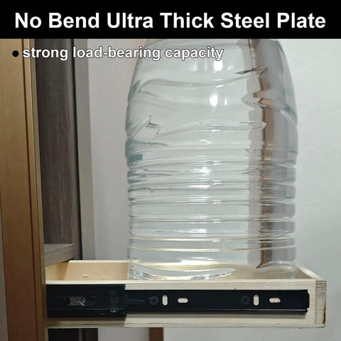 11 Inch Full Extension Drawer Slide With Triple Fold Ball Bearing And Soft Close supporting heavy load