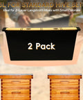 Image of 2 Pack 3.5L Bee Hive Deep Frame Feeder For Beekeeping Honey Sugar Water Feeding With Cedar Cover And Food Grade Container