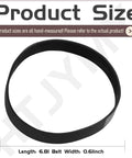 Replacement Table Saw Drive Belt 6.8 Inch By 0.6 Inch Compatible With PCB270TS Saws Heavy Duty Rubber Construction Reduces Vibration And Noise