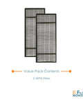 Replacement Filter 2 Pack For Honeywell HRF-H2 Air Purifiers Compatible With HPA060 HPA160 HPA050 HPA150 HHT055 HHT155