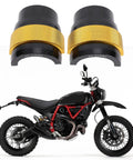 Pro Grade CNC Aluminum Fork Seal Driver Tool for 49mm and 50mm Motorcycle Forks Universal Kit above motorcycle