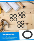 100 Pcs Skateboard Bearing Washers And Hardware Kit For Trucks And Longboards, washers displayed on a wooden background