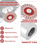 12 Pack 1.57 Inch Mini Diamond Saw Blades Set For Angle Grinder With Screws Hex Wrench And Removable Flange, serrated edge