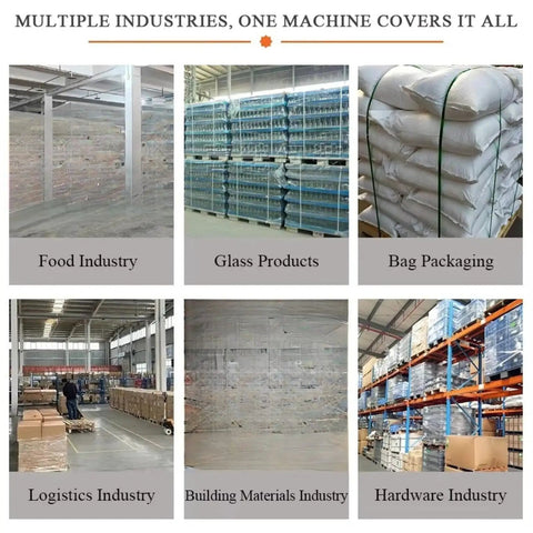 Automatic Pallet Wrapping Machine For Warehouse And Logistics, Heavy Duty Stretch Wrap System for various industry applications