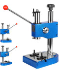 Tough As Nails Benchtop Arbor Press Half Ton Manual Hole Puncher with blue finish and red handle for easy garage work.