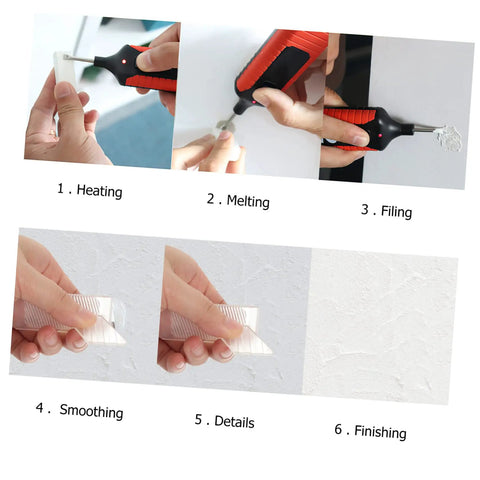 Steps to use Floor And Tile Repair Wax Kit For Porcelain And Ceramic Tiles Quick Drying Hard Wax Filler For Chips And Scratches